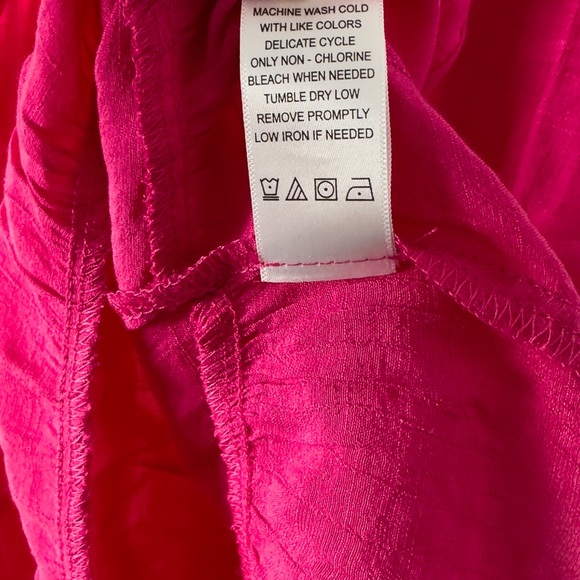 Counterparts NWT Pink Short Sleeve Blouse Size Large - Picture 8 of 10